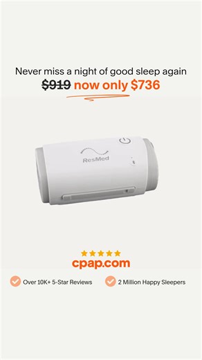 Last chance to save up to 20% on ResMed's top-rated CPAP gear! Popular machines, masks, and accessories all included in this limited time sale. ✅ Up to 20% OFF ResMed products ✅ Trusted by 2M+ happy sleepers ✅ Expert CPAP Guide support included ✅ Travel machines & premium masks Sale ends Wednesday 9/3 - don't miss out on these savings! | CPAP.com | Facebook