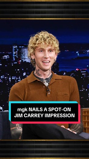 mgk's Perfect Jim Carrey Impression on Fallon