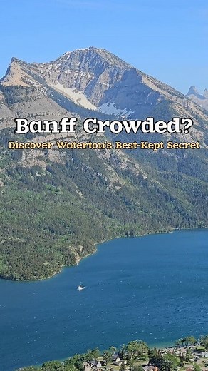 🏔️✨ Banff Crowded? Discover Waterton’s Best-Kept Secret! 🌊 While everyone flocks to Banff’s busy streets, Waterton Lakes National Park hides peaceful trails, crystal-clear waters, and jaw-dropping mountain views without the crowds. 🌿 📍 Perfect for nature lovers, Family, photographers, and anyone craving a quieter Canadian Rockies escape. Would you trade the crowds of Banff for the calm beauty of Waterton? 👇 #WatertonLakes #BanffVsWaterton #HiddenGemCanada #ExploreAlberta #TravelAlberta #Can