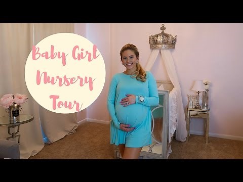 BABY GIRL NURSERY TOUR! | Princess Nursery | Posh Nursery | Pink, Gray & White Nursery