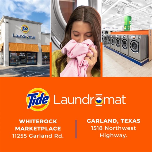 Try us at either at Whiterock Marketplace or in Garland, and get your first wash for free. | Tide Laundromat - Whiterock