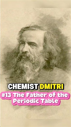 Dmitri Mendeleev: The Father of the Periodic Table. #ScienceShorts #Mendeleev #PeriodicTable