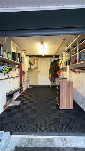 We’ll call this one simple Sunday 🧘‍♀️ one air range single garage kit and an hour spent installing and what an end result! 🌍 shop our kits and more at www.garagetransforms.com #singlegarage #flooringdesign #simplediy #ventedtiles #garagetransforms