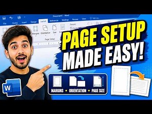 Learn how to adjust margins, orientation, and page size in Microsoft Word.