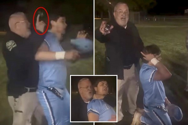 Cop bashes high school baseball player in the head with Taser in front of outraged crowd: ‘What the f–k’s wrong with you?’