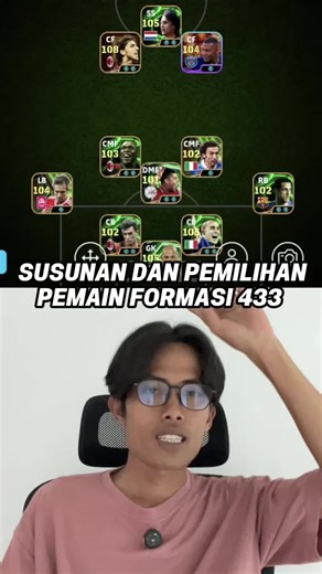Formasi 433 Terbaik untuk eFootball Mobile 2026