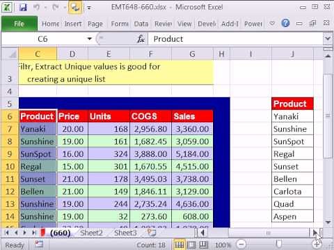 Excel Magic Trick 660: Advanced Filter Unique Records Only