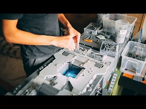 TIMELAPSE: LEGO Star Wars Coruscant MOC Revenge of the Sith attack on the senate LEGO Speed build