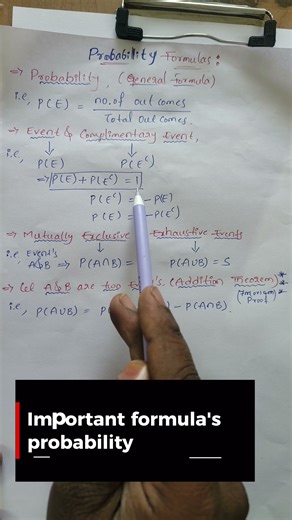 Formulas@Probability...👍