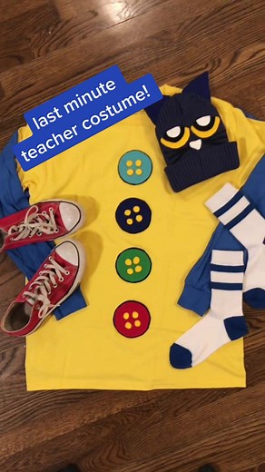 DIY Pete the Cat Halloween Costume for Kids and Teachers