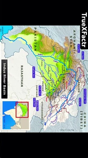Indus River System Explained 🌊 India–Pakistan Water Lifeline #upsc #mpsc #upscmains
