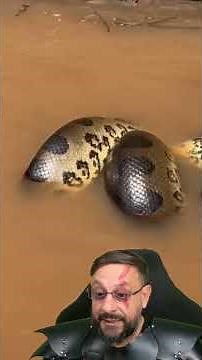 Giant anaconda caught an alligator #biologisthenrique #animals #smartanimal #biologist
