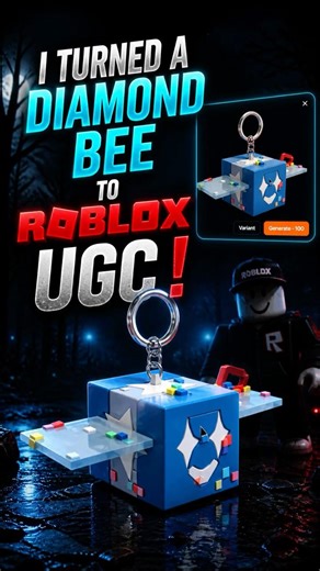 Turning Bee Swarm’s Diamond Bee into Roblox UGC 😳#roblox #rblx #relatable #robloxugc