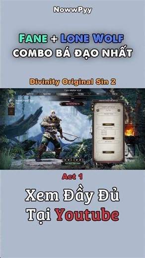 Build Solo Starter For Any Playstyle - Divinity Original Sin 2 #shorts #dos2 #divinityoriginalsin2