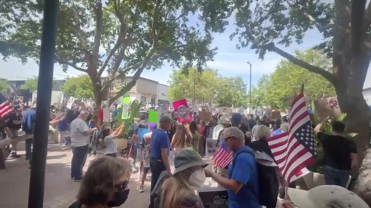 Happening Now: Hundreds of people are gathering in Walnut Creek Saturday for "No Kings Day" as they are protesting against President Donald Trump. The day of protests coincides with a parade in Washington D.C. to mark the 250th anniversary of the army and President Donald Trump's birthday. https://abc7news.com/live-updates/16743174/ | ABC7 News