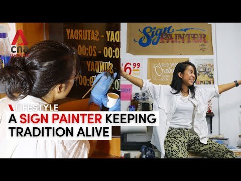 Meet the young artist reviving the art of traditional sign painting all over Singapore