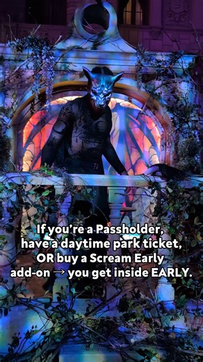 We’re sharing our HHN TIPS this spooky season!! 👻🎃 HHN Survival Tip #1: Arrive Early! 🩸🌕 The gates at Halloween Horror Nights get packed right before opening — so if you’ve got a general admission ticket, plan to arrive 45–60 minutes before the event officially begins. This way you’ll be among the first inside and avoid the long, slow-moving line that forms as the night kicks off. 💀 If you’ve got a day ticket, are an annual passholder, or purchased a Stay & Scream add-on, you can do even be