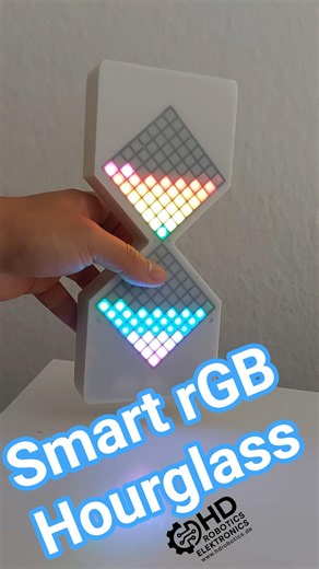 smart RGB Hourglass project with WS2812B and Esp8266 D1 Mini with MPU6050