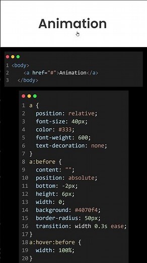 CSS Underline Hover Animation