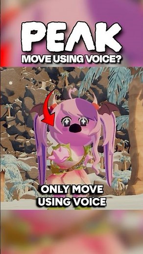 ONLY MOVE USING VOICE IN PEAK? #shorts #peak #peakgame