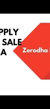 How to apply for Offer for sale in Zerodha kite | Apply OFS in Kite app |