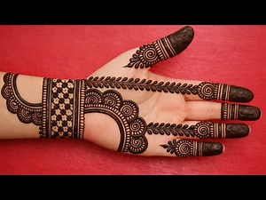Easy beautiful new front handmehndi design | simple stylish easy Arabic mehandi design | mehandi