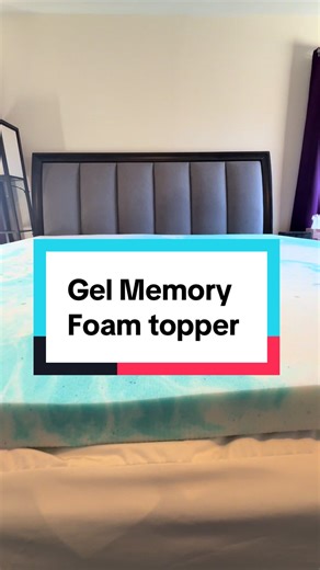 This gel memory foam topper supports, cools, and transforms your bed in minutes. - without replacing your mattress. Perfect for deeper sleep, pressure relief, and waking up without back pain. #mattresstopper #mattress #sleep #memoryfoam