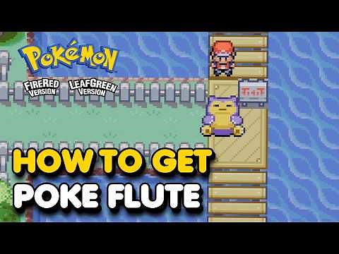 How To Get The Poke Flute To Wake Snorlax In Pokemon Fire Red & Leaf Green