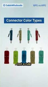 UPC vs APC Fiber Connectors Explained #shorts