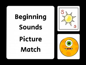 Beginning Sounds Picture Match - Letter S