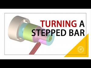 Turning a Stepped Bar | SolidWorks CAM 2020