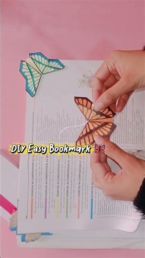 How to make Butterfly Bookmark 🦋 DIY Butterfly Bookmark 🦋 Easy Bookmark #backtoschool #bookmark