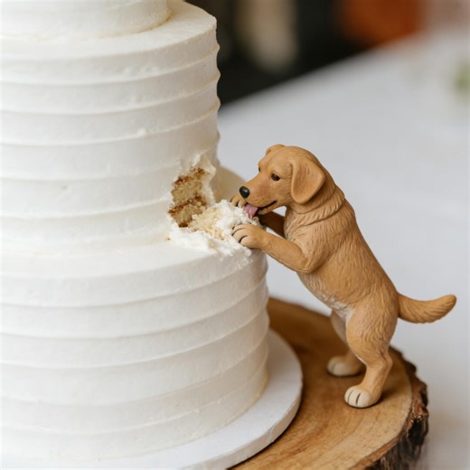 Custom Dog Wedding Cake Topper – Hand-sculpted Pet Figurine From Photo - Etsy
