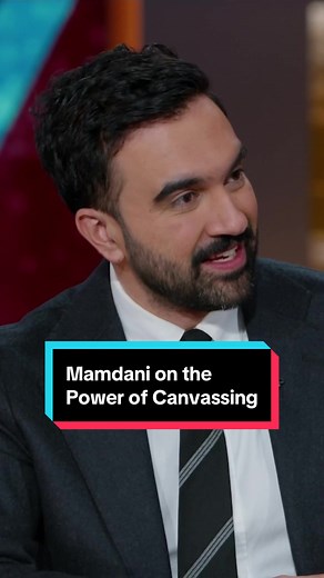 “Politics is not something that you have, it’s something that you do.” @Zohran Mamdani on the importance of canvassing in his campaign for New York City mayor #DailyShow #ZohranMamdani #NYC #Canvassing