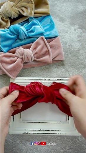 Simple way to tie a bow headband