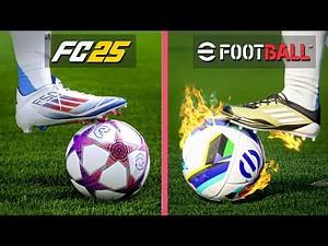 EA FC 25 vs eFootball 2025 | Graphics & Details Comparison