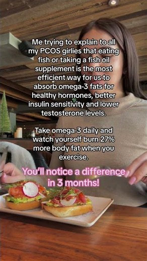 If you have PCOS, try Omega-3 for 3 months to see how you feel! 🐟✨