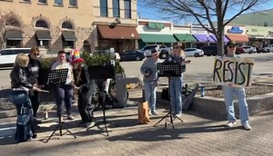 This is from today before the No ICE rally. Me and Morphus will sing this song along with a whole night of change songs this Friday Feb 6 at the Raven. Join me in Singing Our Transformation at the square every Saturday 1 pm | Jonathan Best