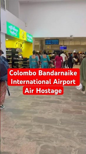 Beautiful Air hostage from Srilanka Airlines inside Airport #travelshorts #walkwithaslam