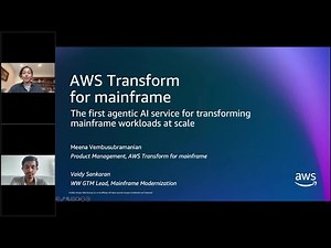 Introducing AWS Transform: Accelerate Mainframe modernization with agentic AI | AWS Events