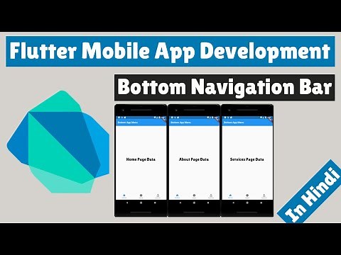 Flutter Mobile App Development - Bottom Navigation Bar