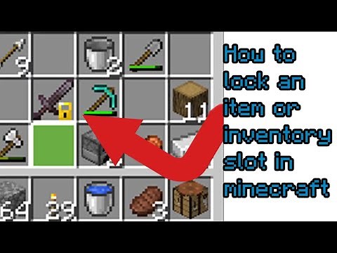 How to lock an inventory slot in minecraft || Bedrock Edition || Anni boy