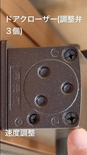 How to adjust the door closer speed (3-valve type) #doorcloser(3valvetype) #speedadjustment