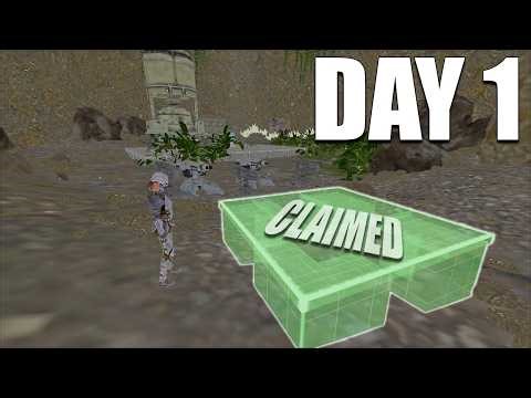 We SOLO Claimed Arks Lost Island Crouch Cave Day 1! | Ark PvP