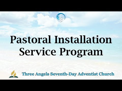 Pastoral Installation Service Program