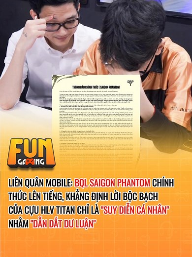 BQL Saigon Phantom Phản Ứng Về Lời Bình Luận Của Titan