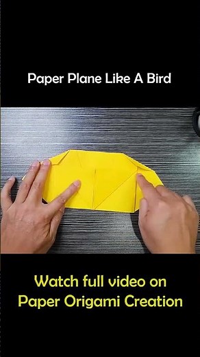 How To Make Paper Plane That Fly Like a Bird V2 | Origami Airplane Tutorial