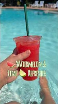 🍉 Watermelon & Lime Refresher 🍋‍🟩