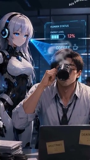How Humans Recharge vs AI 🤖☕⚡ | HAPO #Shorts