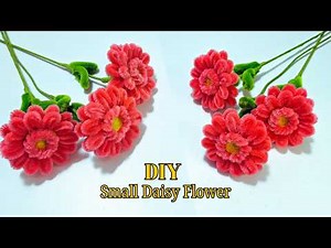 How to Make a Small Daisy Flower with Pipe Cleaners